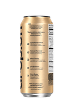 Mad Drop Drop.off Black Tea Peach Yuzu prebiotic wellness soda can, side view