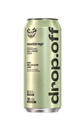 Mad Drop Drop.off Kiwi Red Grape Lime prebiotic wellness soda can, front view